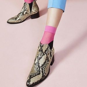 Simons Chelsea Snake Print‎ Booties